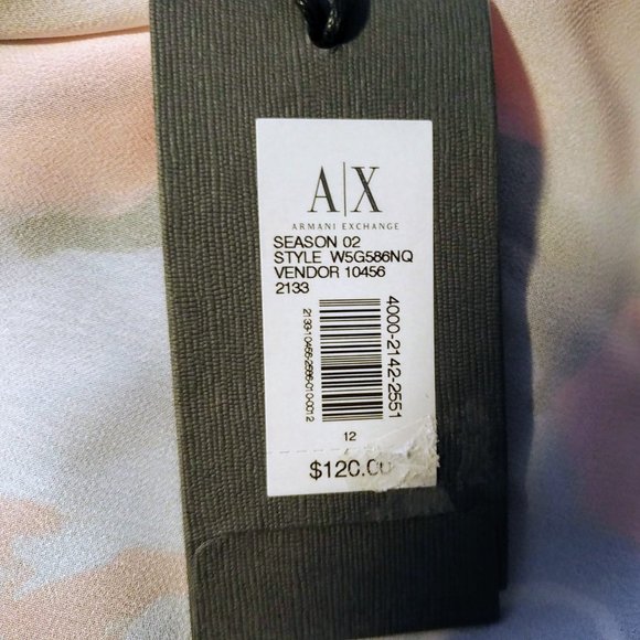 Vintage Y2K Armani Exchange Bright Floral Flowy Skirt - Picture 8 of 10